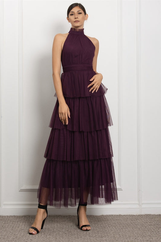 Vestido de olanes en tul